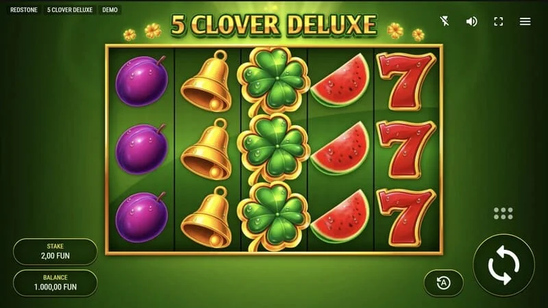 5 Clover Deluxe - màn hình trò chơi